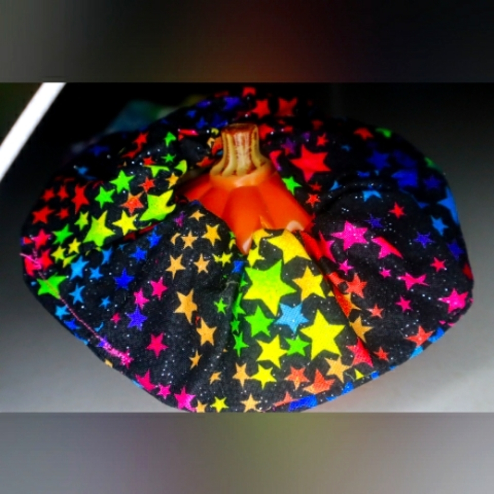 Colorful Stars Small Multicolored Stars Scrunchie